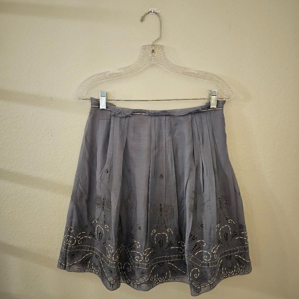 Elie Tahari Silk Blend Lace Skirt Sz 4